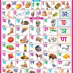 Hindi Varnmala Chart for Kids, Early Learning Educational Wall Chart for Children 28 x 40 inch Laminated, Non Tearable Waterproof Wall Pasting Chart Canvas Art-16