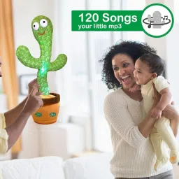 sonpal Rechargeable Talking Cactus Toy – Dancing, Singing, Recording & Voice Repeat image 3