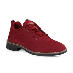 Campus Men Burgundy Mesh Sneakers-image-25