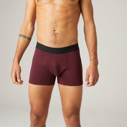 Men's Boxer Cotton Rich 500-Burgundy-image-65
