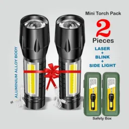 MINI TORCH (Pack of 2) led mini super bright light Torch-10