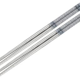 Eating, Decorative Stainless Steel Japanese, Korean, Vietnamese, Chinese Chopstick-image-51