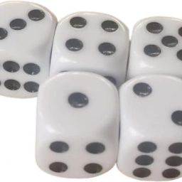 White dice | Games | Wooden Dice | Digits Handmade with Wooden - Pack of 5-image-69