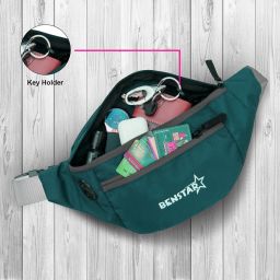 Benstar Waist Bag Elegant Style Travel/Passport Holder/ Adjustable Strap/Bumbag SeeGreen Waist Bag-image-44
