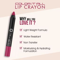 colors queen Color It All Long Lasting Lip Crayon Matte Lipstick Combo 3 with Sharpener image 4