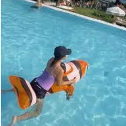 Inflatable (IND*180) toy-rider with handles fish, 157x94cm Multicolor Inflatable Pool Accessory-1