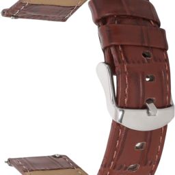Big Shot Genuine Leather Watch Band Strap with Stainless Steel Buckle, Watch Straps 20 mm Genuine Leather Watch Strap-image-32
