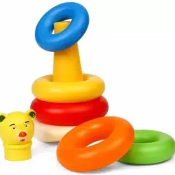Smiley Ring Stacking & Sorting Multicoloured 5 Rings for Infants & Toddlers-34