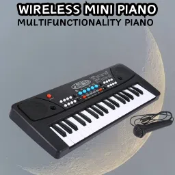 (Piano Keyboard) Toy with 37 Key, Recording and Mic, Adapter for DC Power Q231 (Piano Keyboard) Toy with 37 Key, Recording and Mic, Adapter for DC Power Q231 Analog Portable Keyboard-4