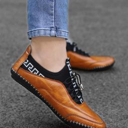Synthetic Leather |Lightweight|Comfort|Summer|Trendy|Walking|Outdoor|Daily Use Sneakers For Men-image-25