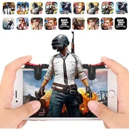 BUY SURETY New Collection Red Black pubg Game Trigger/Joystick Compatible with All Smartphones ||Sensitive Shoot/aim Buttons L1 R1 Trigger Mobile Game Controller Joystick for Mobile,Fire Button Assist Tool for PUBG/Fornite/Knives Out/Rules of SurvivalGaming Accessory Kit image 5