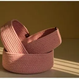 Cotton 100% Natural Jute small box mini rope paper storage Round basket Storage Basket-picture-31