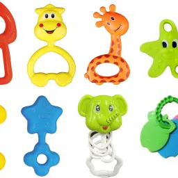 kidsbuddy Set of 5 Pcs with Various Exciting Toys for New Borns & Infants Rattle image 5