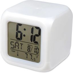 Digital White Clock-image-56