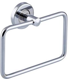 304 Stainless Steel Square Towel Ring/ Napkin Ring-Holder Bathroom (pack of 1) silver Towel Holder-image-101