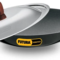 hawkins Futura Breakfast Pan, Chetty Pan, Appam Patra, Small Kadai (NBFP09S) Appachatty with Lid 0.9 L capacity 20 cm diameter-picture-12