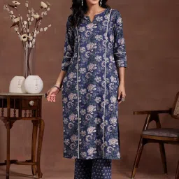 Women Pure Cotton Kurta Pant Set-image-52