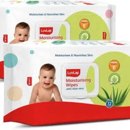 Paraben Free wipes for baby with Aloe Vera, with Lid (Pack of 2)-image-50