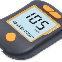 control d Advanced Diabetes Digital Glucose Blood Sugar Testing Monitor with 5 Strips Glucometer image 2
