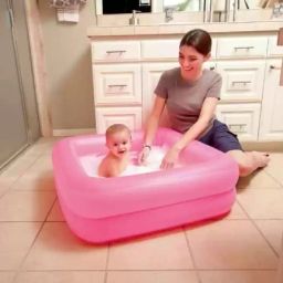 Kids Garden Inflatable Pool 86x86 cm with free pump Inflatable Swimming Pool-image-69