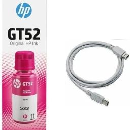HP ORIGINAL INK BOTTLE FOR 532 INK TANK PRINTER FREE 1.5 MTR PRINTER CABLE Magenta Ink Bottle-image-63