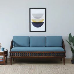 woodsworth from pepperfry Kastav Sheesham Wood 3 Seater Sofa In Provincial Teak Finish-picture-26