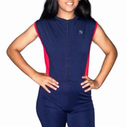 Sleeveless Skating Suit | Cycling | Aerobics | Wrestling Solid Women Swim-dress Multicolor Swimsuit-image-15