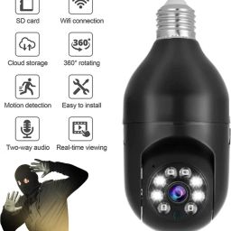 OneXsale 4 MP Wifi Bulb Shape PTZ V380 Spy CCTV Camera 360 Rotation Night Vision Security Camera-image-55