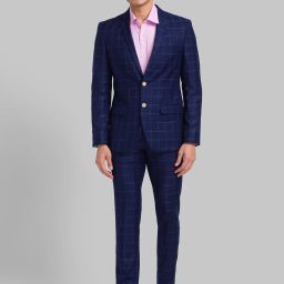 Men SB2 BASIC NEO WITH NOTCH LAPEL-NEO Checkered Suit-image-2
