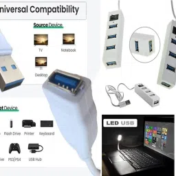 ANJO USB Keyboard-LED Mouse-2.0 USB Hub-Ext Cable 1.5m-LED Combo Set image 5