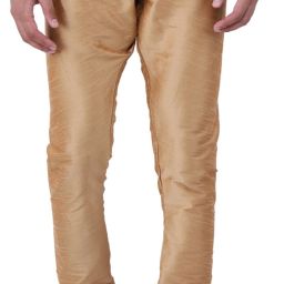 Sadree Men's Bottom Wear Ethnic Chudidar Gold Pyjama For Men Men Pyjama-image-30