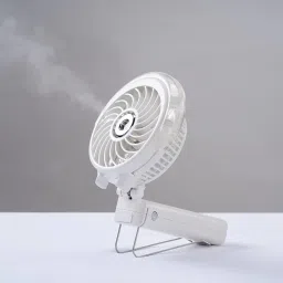 Brrf brrf Portable Misting Fan|Handheld/Desk/Foldable Fan|Rechargeable Battery |Cooling Humidifier| Operated with 3 Speed USB Desk Fan for Home, Office, Travel USB Fan-image-25