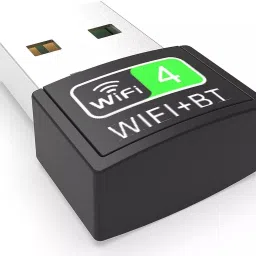 VOOCME Network Card WiFi Receiver Bluetooth Transmitter for PC, Laptop, Desktop. Black 2 in 1 USB Bluetooth & WiFi Wireless Adapter Bt 4.2 150Mbps WiFi Dongle USB Hub-14