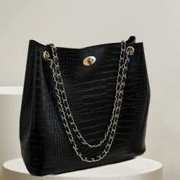 Women Black Shoulder Bag-image-19
