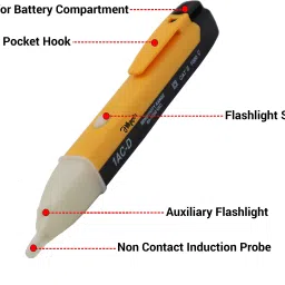 autofledge AFVL3 Electrical Line Tester + Non Contact Voltage Detector/Tester Pocket Pen Analog Voltage Tester image 2