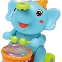 Elephant Musician Toy with Music and Flashing Light Walking Drum Playing-picture-22