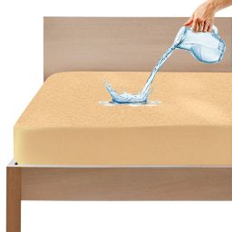 Fitted Single Size Waterproof, Stretchable, Breathable Mattress Cover-image-89