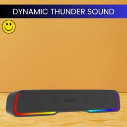 GUGGU Audio Bar (PORTABLE HOME THEATER SOUNDBAR)Crystal Clear Sound With RGB LightW462 25 W Bluetooth Soundbar-image-102