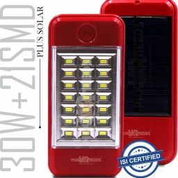 Rechargeable Mini Emergency Light Dual Mode Solar + USB Charge 21 Big SMD LED 5 hrs Lantern Emergency Light-1