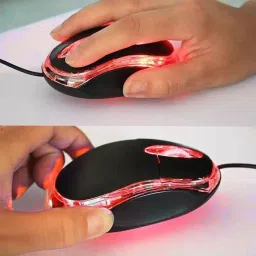 Techgets Wired Mini Optical Mouse Computer Mouse with USB for Laptop PC Desktop Wired Ambidextrous Optical Gaming Mouse image 5