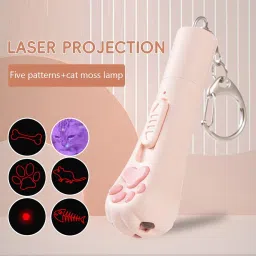 water fountain Interactive Pet Laser Pointer with Patterns Fish Mouse Claw Plastic Training Aid For Cat image 4