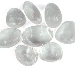 100% Natural Clear Quartz Brazilian Superior HGCrystal Tumble Stone 50gm Polished Asymmetrical Crystal Stone-picture-3