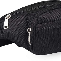 RS ENTERPRISES Chest Bag,Fashion Female Waist Bag Women Men Unisex Phone Pouch Fanny Hip Pack Belt Casual Letters Shoulder Crossbody Chest Bum Bags Waist Bag (Black) Waist Bag-2