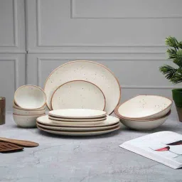 Handcrafted (Set of 14) Ceramic Dinner Set by Miah Decor-picture-7