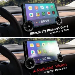 spartan shield Screen Guard for DIAMOND 2K 10.1 INCH [with Button Hole] Android Car Stereo System || Infotainment Display MATTE Protector || Aftermarket TouchScreen Music Audio Player Accessory 2025 [Not Tempered Glass] image 2