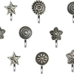 Myra Collection Silver Plated Metal Nose Stud-image-54