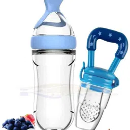 Newborn Baby Feeding Bottle Toddler Silicone Squeeze Feeding Spoon Feeder-24