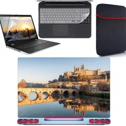 SDM nature wallpaper 4 in 1 combo pack with laptop skin sticker decal, laptop sleeve pouch, key guard, Screen protector all are laptop 15.6 inch Combo Set vinyl Laptop Decal 15.6 Combo Set 184 Combo Set-image-33