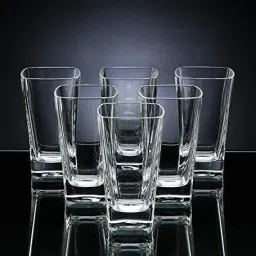 (Pack of 6) Clear Glass Elegant for Water Wine Juice Beer Cocktails Glass Set Beer Glass-image-42
