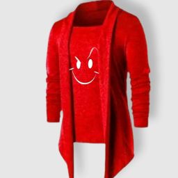 Men Full Sleeve Red Shrug-image-11